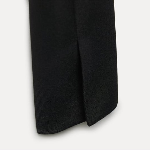 ZARA ZW Collection Black Cropped Blazer Suit Set - Picture 8 of 16